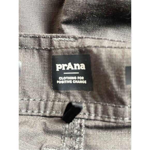 prAna Mens Gray Standard Fit Cargo Shorts Size 35/10 - Picture 8 of 13